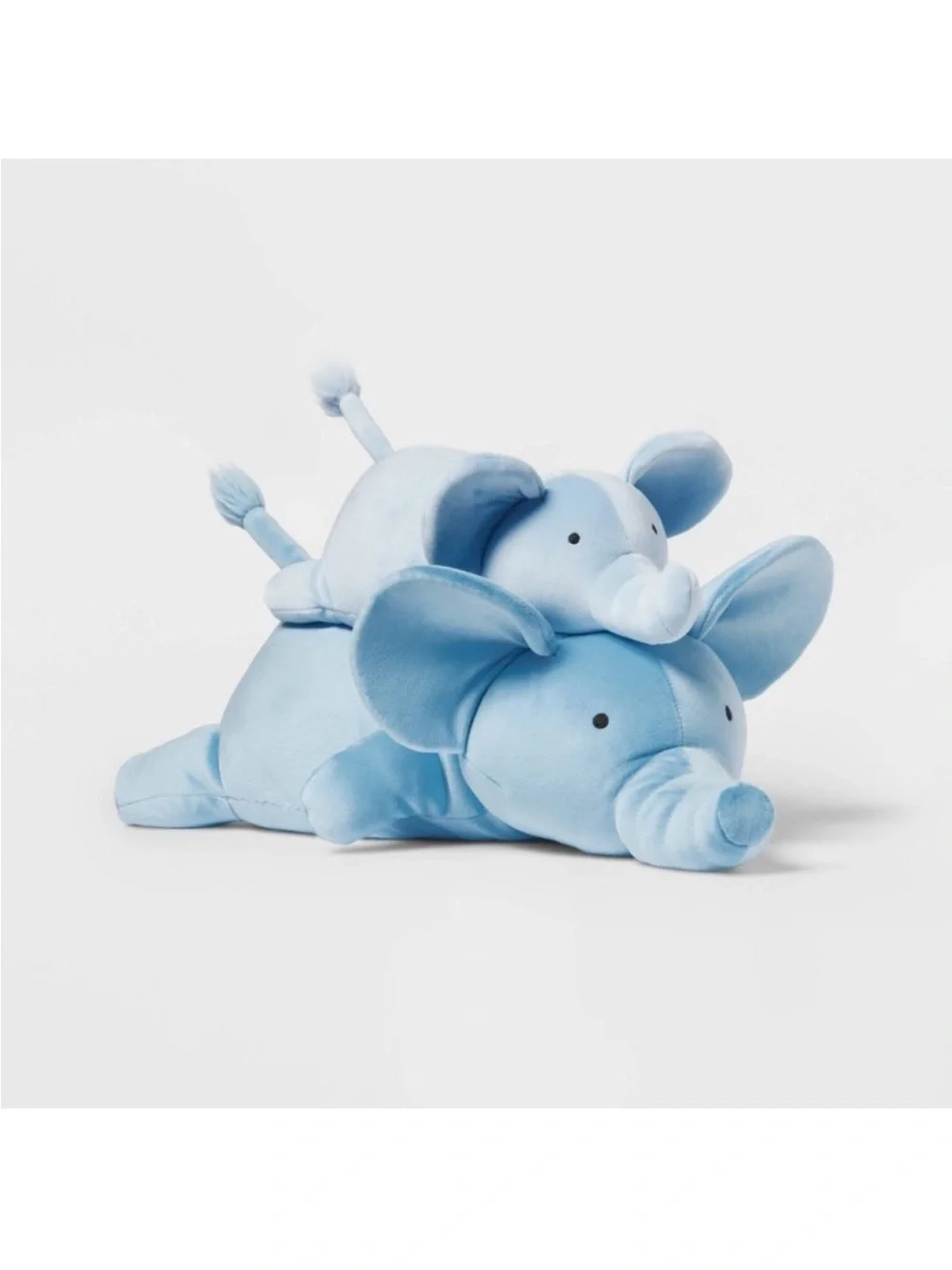 NWT Pillowfort Blue Elephant & Baby Weighted Blanket Plush Stuffed Animal Pillow